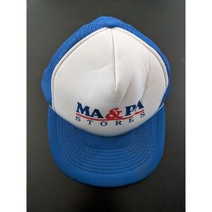 Vintage MA & PA Stores Snapback Hat Blue White OSFM Designer Pro